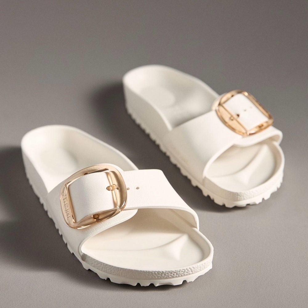 Birkenstock Madrid Big Buckle Sandals *Eggshell